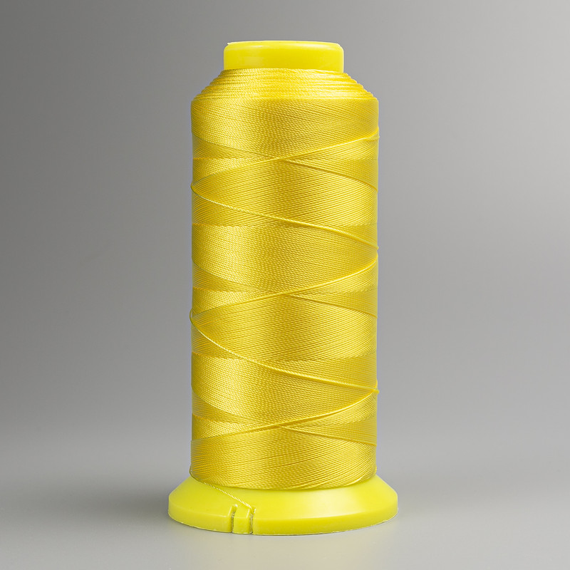 Yellow Nylon Thread on Spool, 0.3 mm diameter, for crafts, 300 m