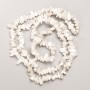 Adularia Beads, Natural Stone Chip on Beading Thread, Diameter 8×4 mm, Length 80 cm ±
