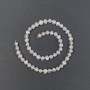 Freshwater Pearls with a Gasoline Tint on a Thread, diameter 6.5×4.5-6 mm, length 36 cm±