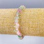 Bracelet with natural quartz – assorted quartz chips, natural stone, 7×3 mm diameter, 18 cm length (stretch)