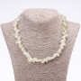 Prenite Necklace, Hammered 'Butterfly', Diameter 6x12mm (+-), Length 45–52 cm