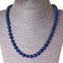 Lapis Lazuli Necklace, 8 mm beads, length 47 cm