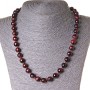 Bull's Eye necklace round bead 10mm, length 45cm