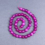 Raspberry Pink Tourmaline Beads, Smooth Round Spheres, 8.5 mm Diameter +/- on Thread, 38 cm Length+