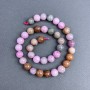 Colored Jadeite Beads - Smooth Ball, Diameter 10 mm ± on Thread, Length 38 cm ±