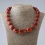 Clearance. Red Jasper Bead Necklace large, tumbled, for increase, diameter 12-21mm, length 49cm