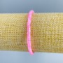 Bracelet with pink-toned mother-of-pearl discs, diameter 4×2 mm, length 18 cm (stretch)
