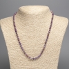 Phosphosiderite gemstone necklace, faceted rondelle, diameter 4x5 mm, length 48 cm +
