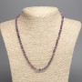 Phosphosiderite gemstone necklace, faceted rondelle, diameter 4x5 mm, length 48 cm +