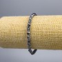 Hematite Skull Bracelet, diameter 5×6×5 mm, length 18 cm (Stretch)