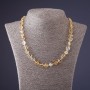 Citrine Necklace (synthetic) - faceted, 8×10 mm beads, 45 cm long
