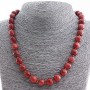 Aventurine Necklace (Synthetic) 'Golden Sand', 12 mm Faceted Beads, 48 cm Length