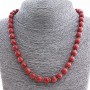 Aventurine Necklace (Synthetic) 'Golden Sand', 10mm Faceted Beads, Length 50 cm