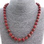 Aventurine Necklace (synthetic) "Golden Sand", 10mm beads, length approx. 50 cm