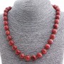 Aventurine Beads (Synthetic) 'Golden Sand' Necklace - 12mm Beads, 50 cm Long