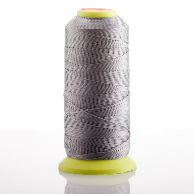Nylon thread on a bobbin, light gray, 0.6 mm diameter, for crafts, 500 m