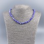Lavender-Toned Natural Mother-of-Pearl Necklace, 8 mm Beads