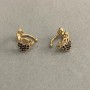 Ear Cuff Xuping 18K Gold Plating, Black Crystals, Love, 10x8mm