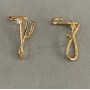 Xuping Earrings 18K Gold Plated with White Stones 34x22mm+