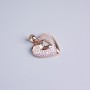 Xuping Pendant 18K Gold Plating Heart with White Crystals, diameter 15×17 mm+