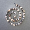 Sunstone Beads, Natural Stone, Faceted Cube, 8x8 mm diameter, approx 39 cm long on a beaded thread