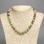 Necklace 'Australian Jadeite' (acrylic) smooth beads, diameter 10.5 mm, length 48 cm