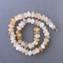 Citrine Beads, Natural Faceted Rondelle on Thread, Diameter 9.5×7 mm, Length 39 cm