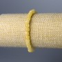 Bracelet Citrine natural stone faceted cube, diameter 5.5 mm, length 18 cm (stretch)
