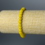 Citrine bracelet with smooth beads, diameter 6.5 mm, length 18 cm (stretch)
