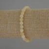 Citrine bracelet, natural stone, faceted beads, 6 mm diameter, 18 cm length (stretch)
