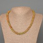 Necklace Heliotrope Jasper, natural stone, smooth rondel, diameter 8x5mm+-, length 47cm+-