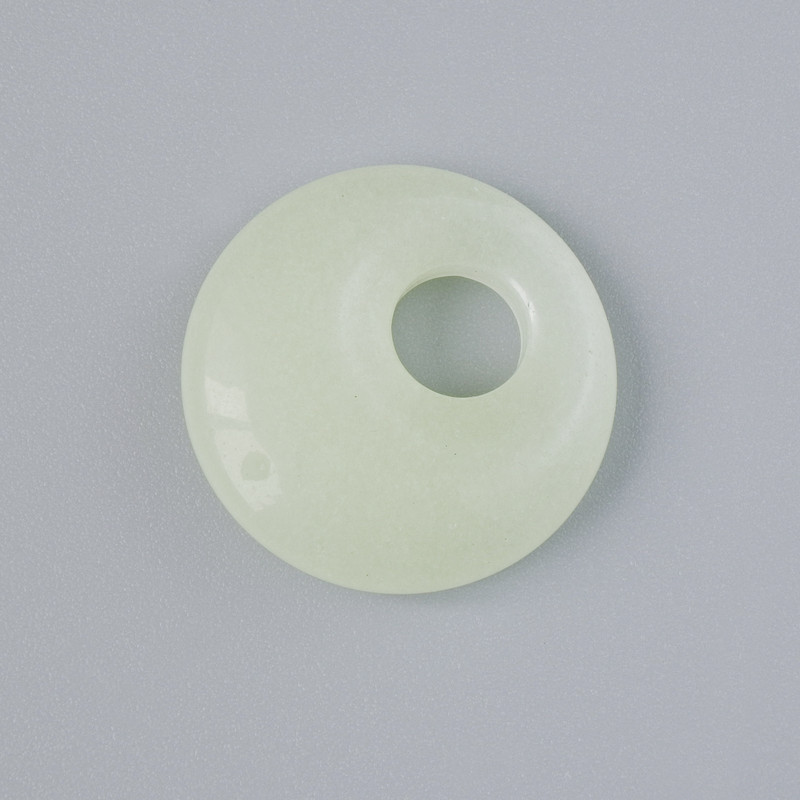 Donut pendant (bagel) Onyx natural stone, diameter 18x5 mm ±, hole diameter 5 mm ±