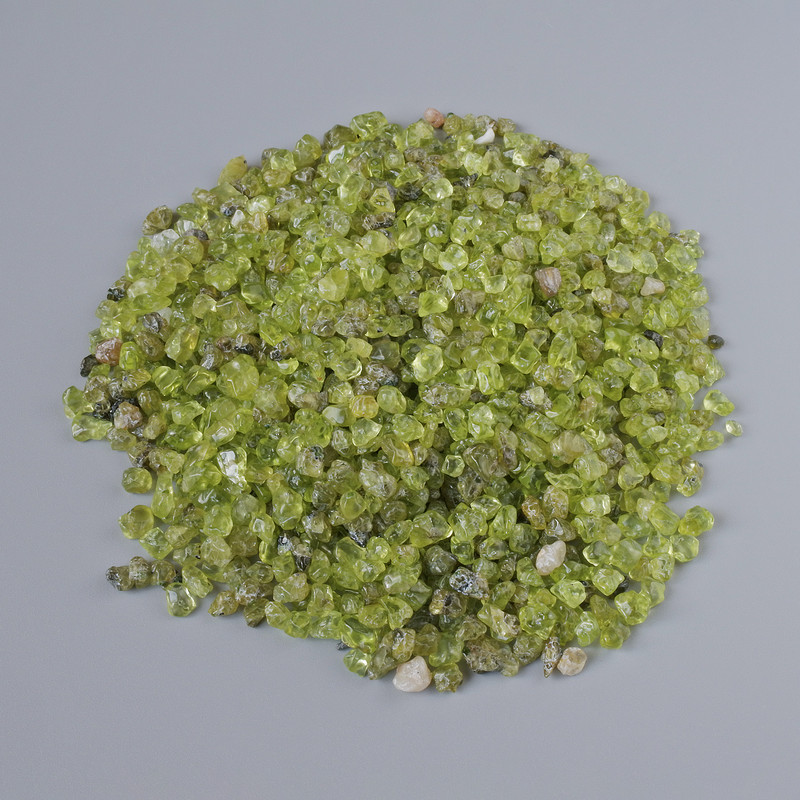 Findings Chrysoprase natural stone chip, without hole, diameter 4 mm ±, packaging 100 g