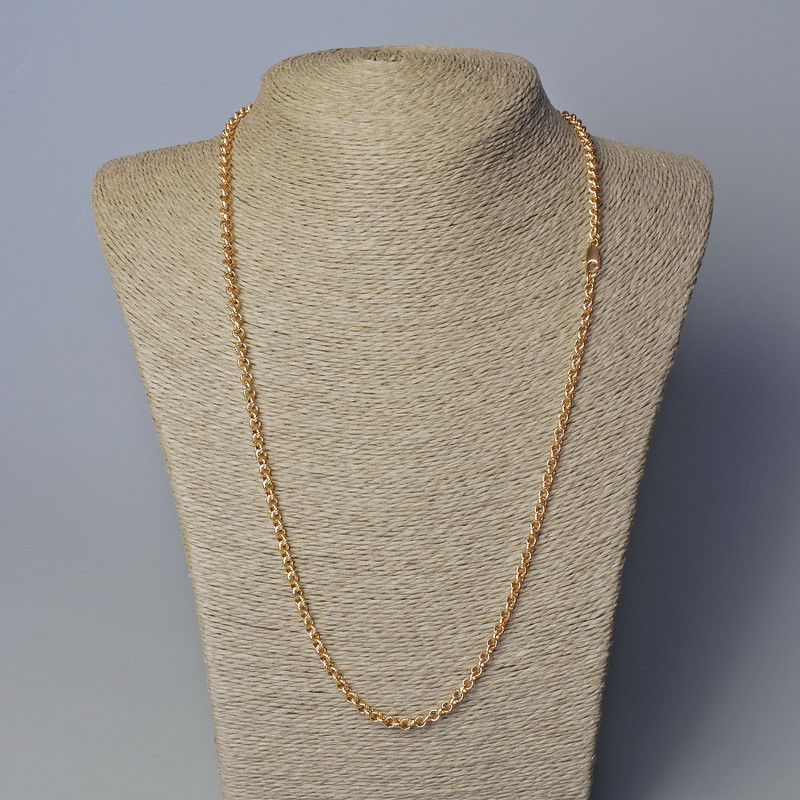 Xuping Chain with 18K Gold Plating, 4 mm Thick, 60 cm Long