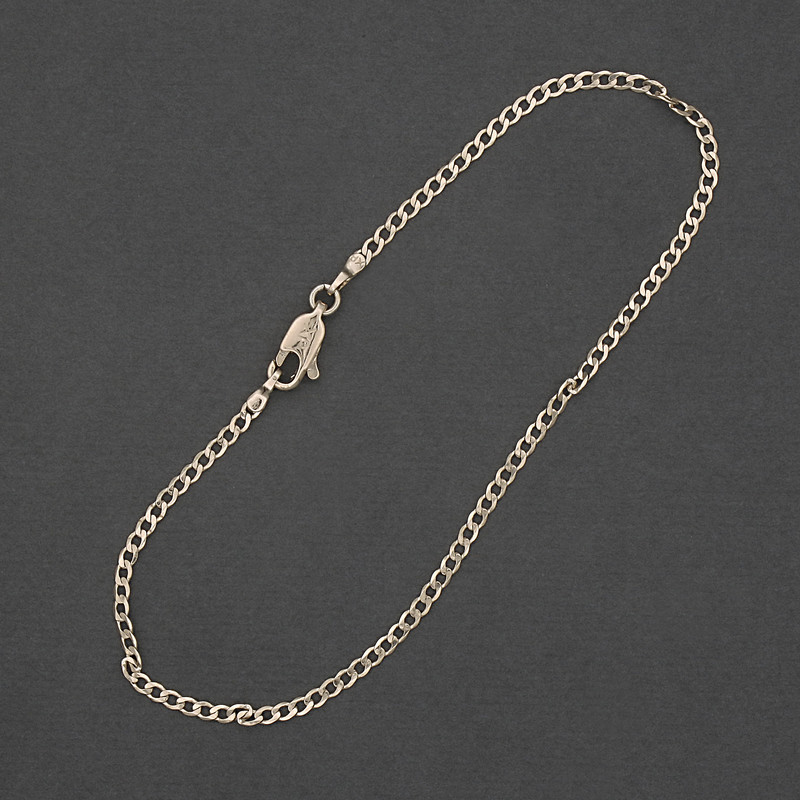 Bracelet Xuping Rhodium, length 20 cm, thickness 2.2 mm+