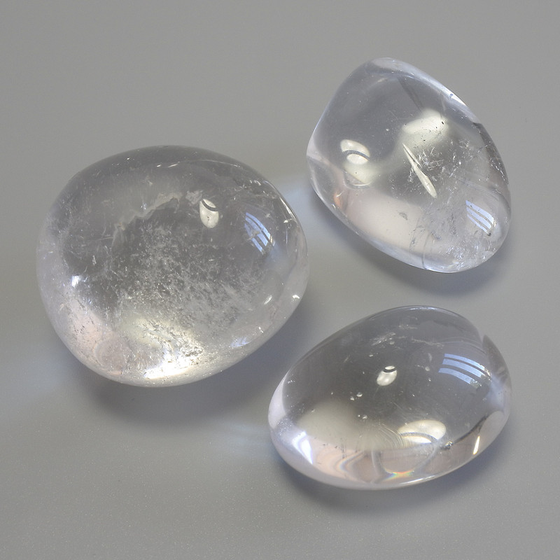 Natural Stone Souvenir: Rock Crystal Assortment, sizes 30-50×20-30 mm ±, price per 100 g (per 100 g ±)