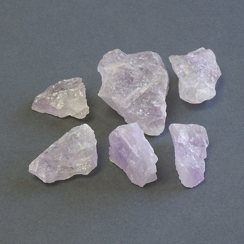 Souvenir Rough Amethyst Stone ~ sizes 28-40×18-24 mm (+/-) packaging 100 g (price per 100 g)