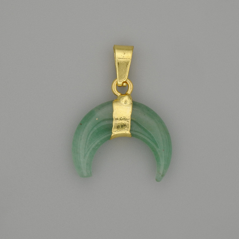 Pendant Moon Jade, diameter 16mm±, length 24mm±