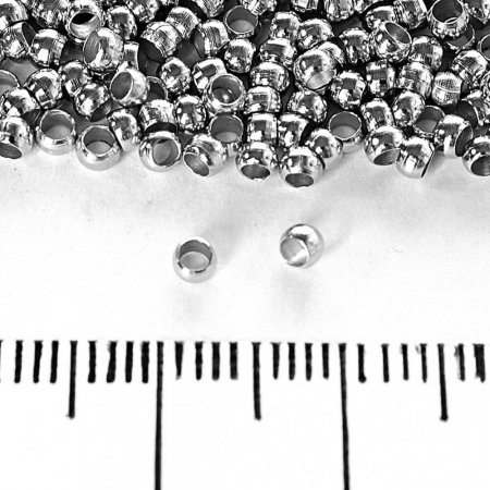 Crimps 3mm for Beads — Jewelry Findings